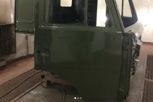  Каркас кабины готов перед сборкой 
