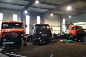  Ремонт аварийных КАМАЗОВ 
